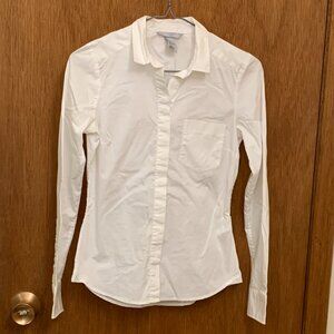 H&M - White button down dress shirt - Size 2
